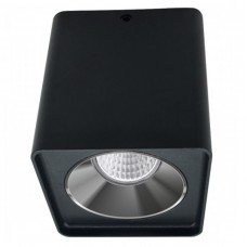 Σποτ Τετράγωνο Οροφής Σταθερό με ντουί GU10 Πλαστικό σε Μαύρο 6542